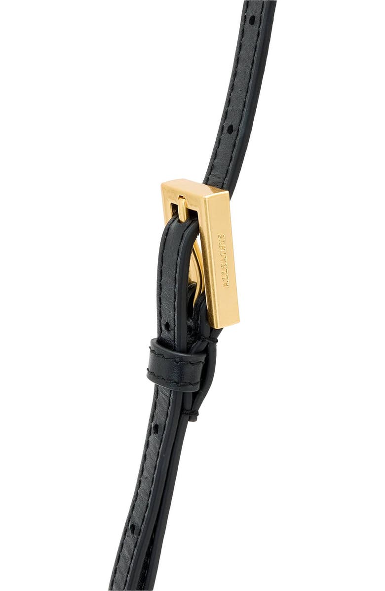 AllSaints Maeve Genuine Calf Hair & Leather Crossbody Wallet, Alternate, color, Cow Print