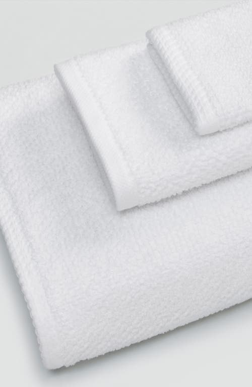 Woven & Weft Popcorn Texture 6-piece Towel Set In Optic White