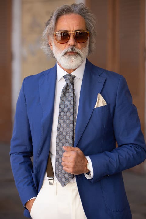 De Sica - Extra Long Silk Jacquard Tie for Men
