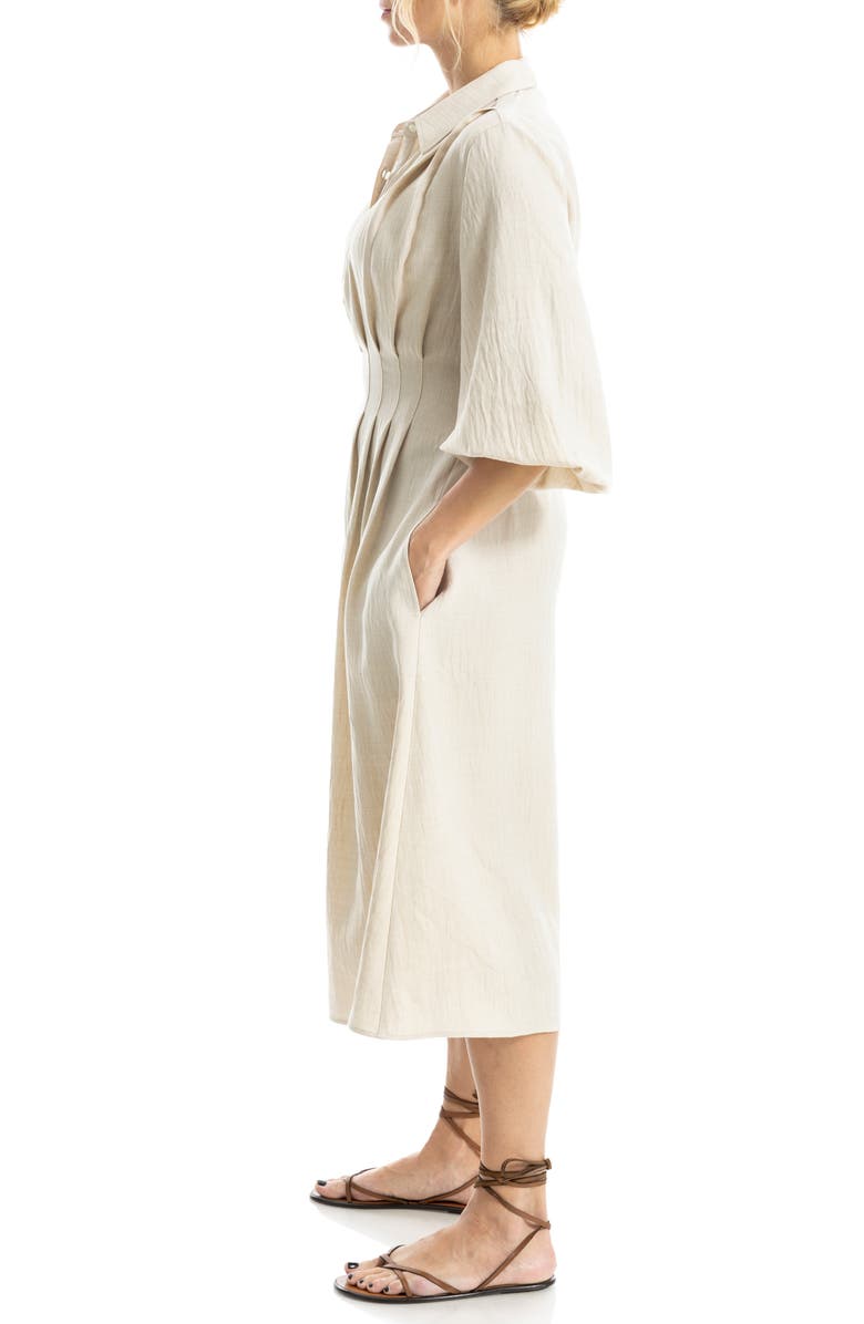 MAX STUDIO Balloon Sleeve Shirtdress, Alternate, color, Heather Oatmeal