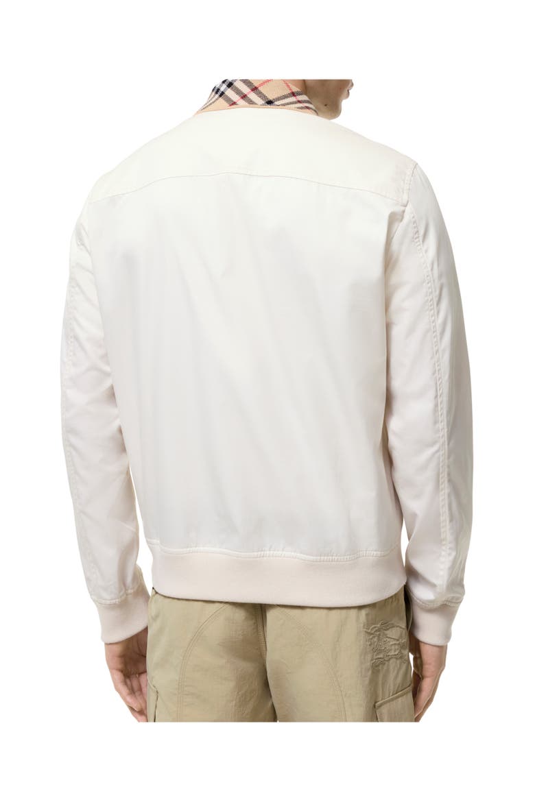 Gabardine Glenfields Harrington Jacket, Alternate, color, Tundra white
