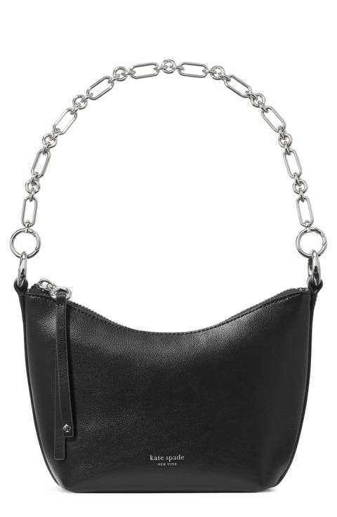 mini halo smooth leather chain shoulder bag