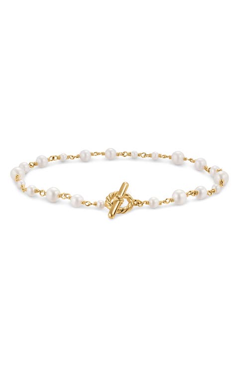 Pearl Classics Toggle Chain Bracelet in 18K Yellow Gold, 4.5mm