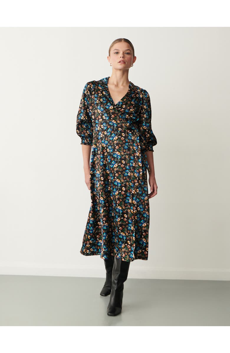 Finery London Kiera Floral Midi Dress, Alternate, color, Ditsy Floral