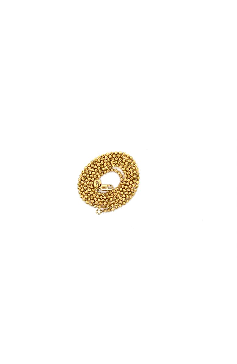 Ancona Jewelry 14K Diamond Cut Moon 2mm 20in Chain Necklace, Alternate, color, Yellow Gold