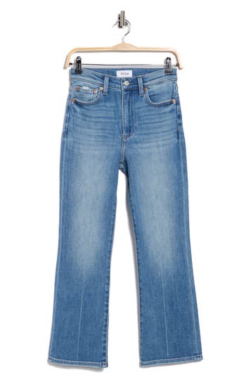 Pistola Lennon High Waist Ankle Bootcut Jeans In Brown
