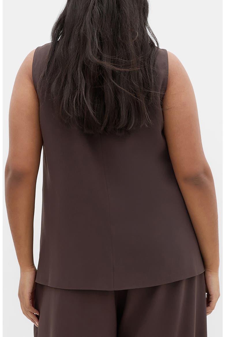 Kehlani Sleeveless Top, Alternate, color, CHOCOLATE