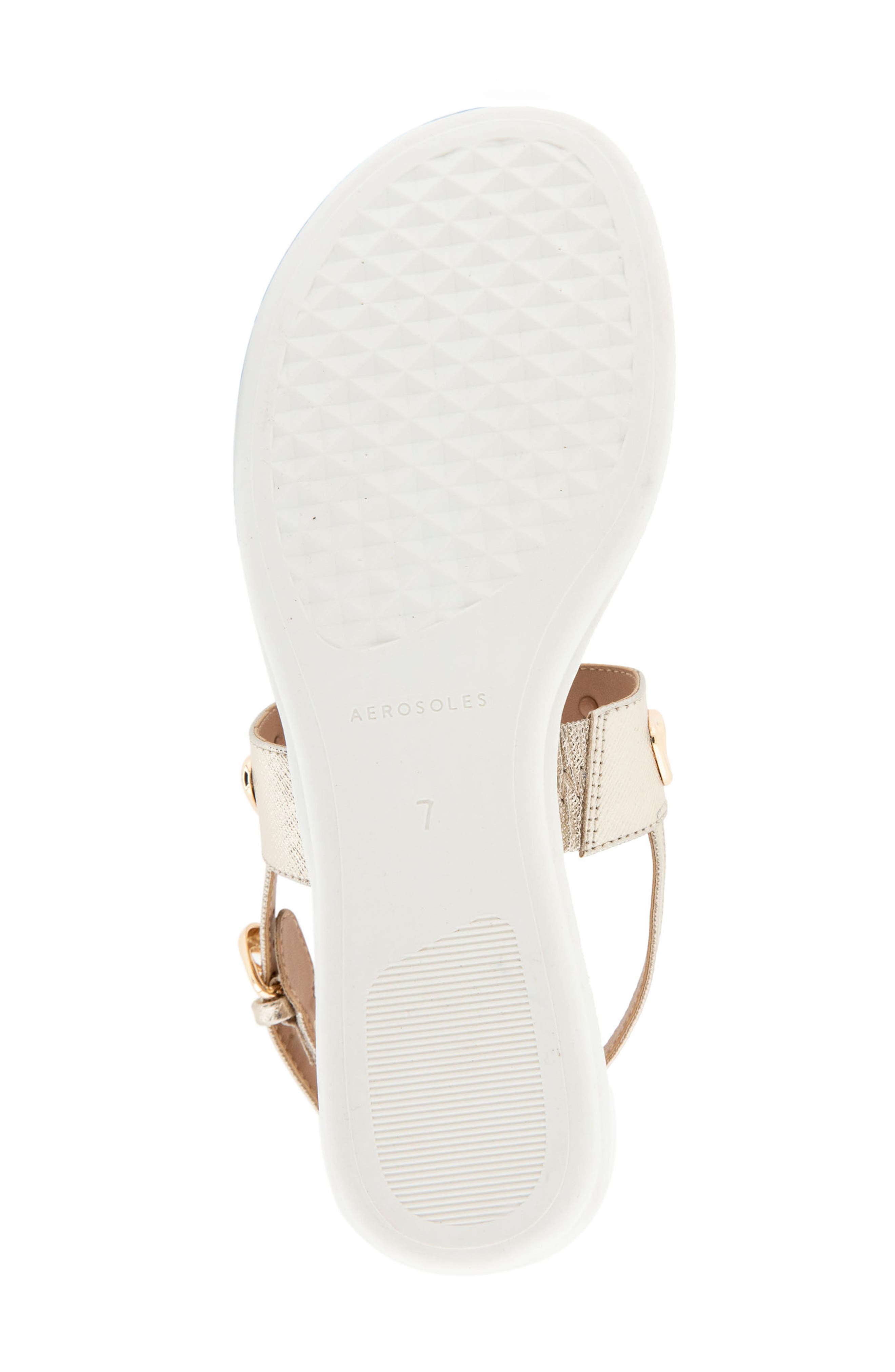 Aerosoles Iago Slingback Sandal, Alternate, color, Gold Metallic Textured