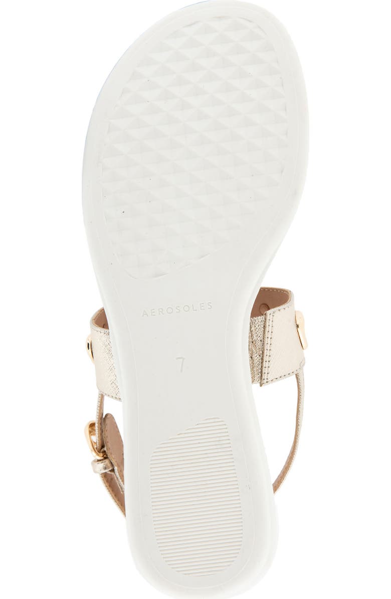 Aerosoles Iago Slingback Sandal, Alternate, color, Gold Metallic Textured