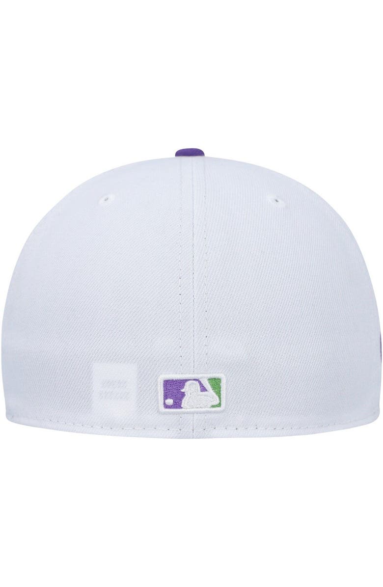 New Era Men's New Era White Chicago White Sox Side Patch 59FIFTY Fitted Hat, Alternate, color, White