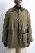 Topshop Mixed Media Shacket