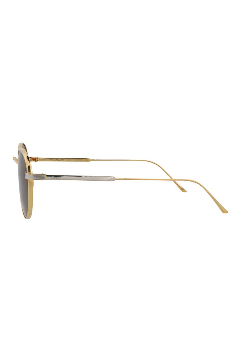 Special Edition 53mm Round Sunglasses, Alternate, color, GOLD GOLD BROWN