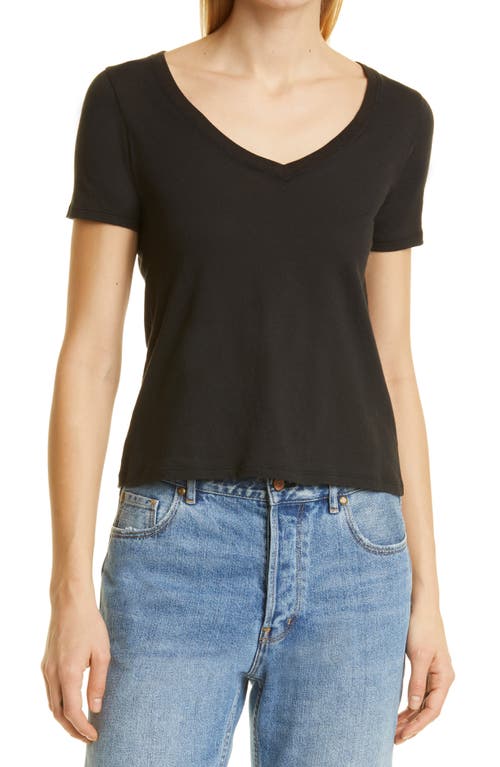 ATM Anthony Thomas Melillo V-Neck Cotton Jersey T-Shirt in Black  product