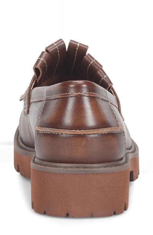 Korks Frida Kiltie Fringe Loafer In Brown