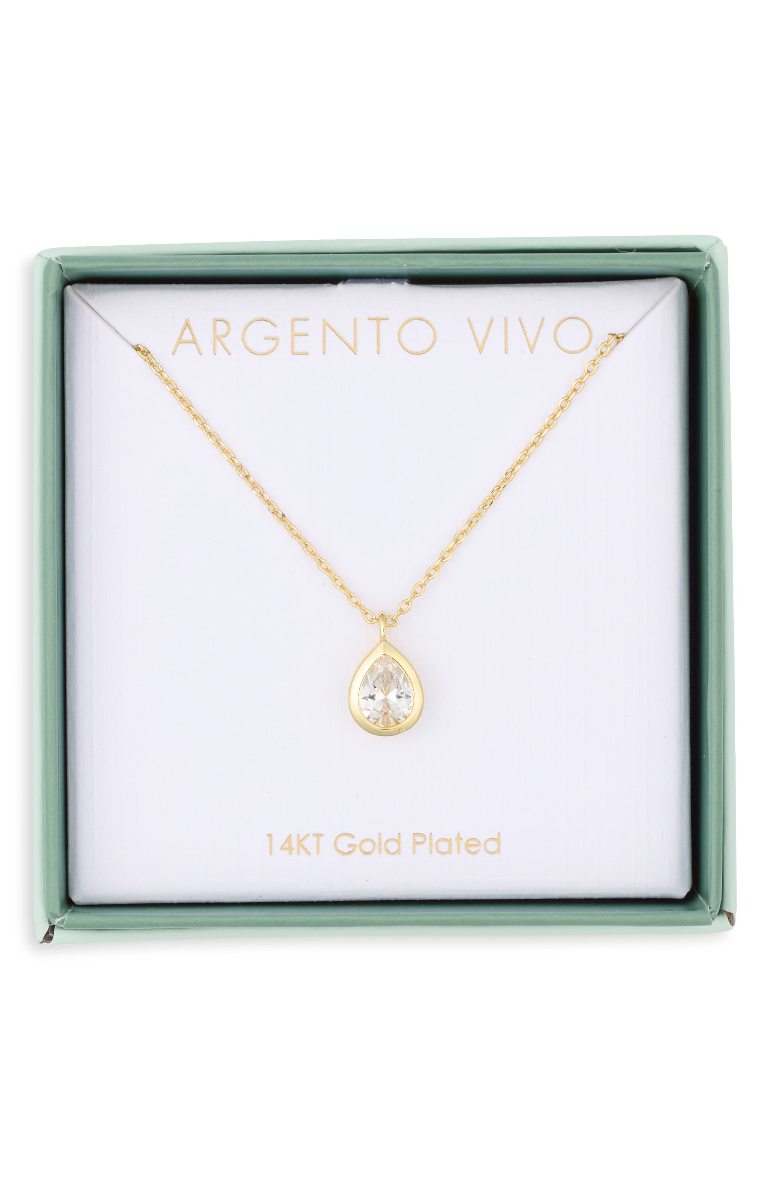 Pear Shape Pendant Necklace