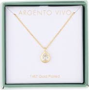 ARGENTO VIVO Pear Shape Pendant Necklace