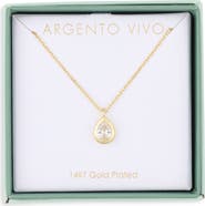 ARGENTO VIVO Pear Shape Pendant Necklace
