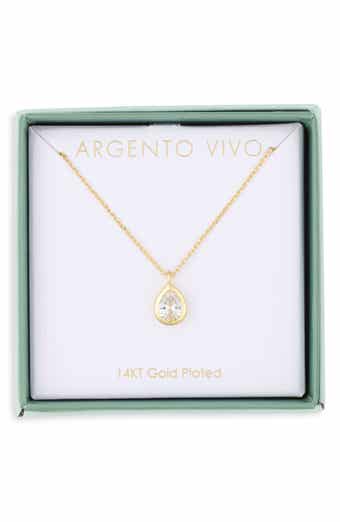 Pear Shape Pendant Necklace