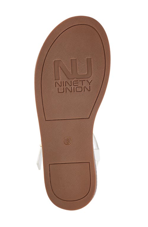 Ninety Union Women's Madison Flat Sandals In White