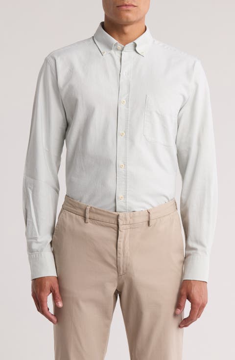 Oxford Cotton Button-Down Dress Shirt