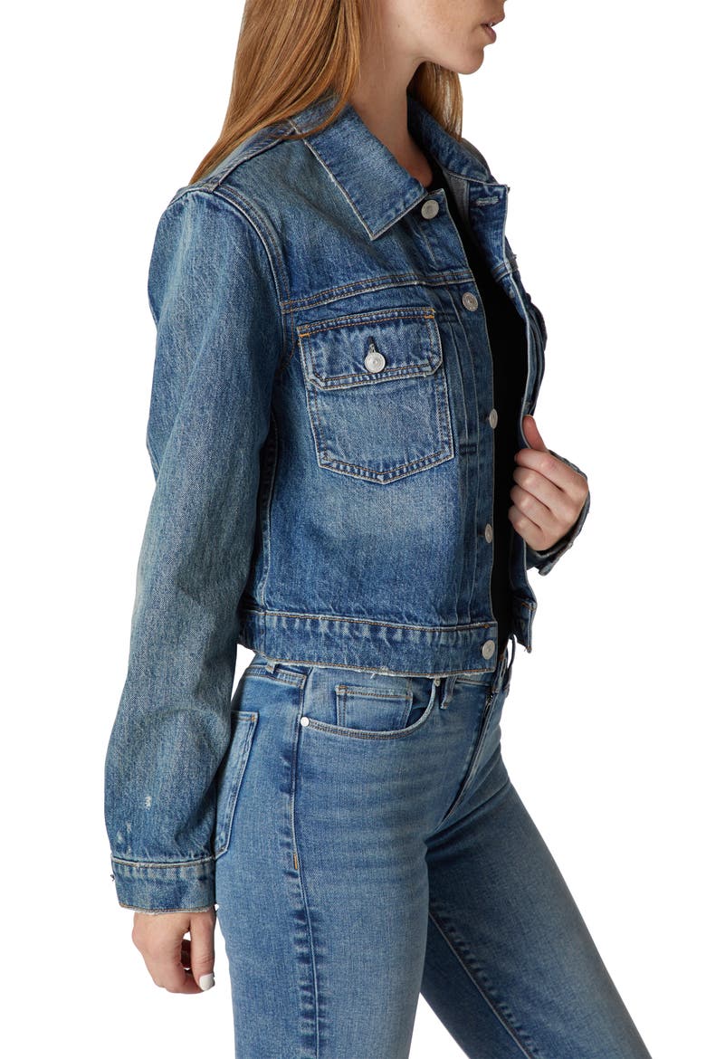 Jeans Lola Shrunken Trucker Jacket, Alternate, color, FANTASY
