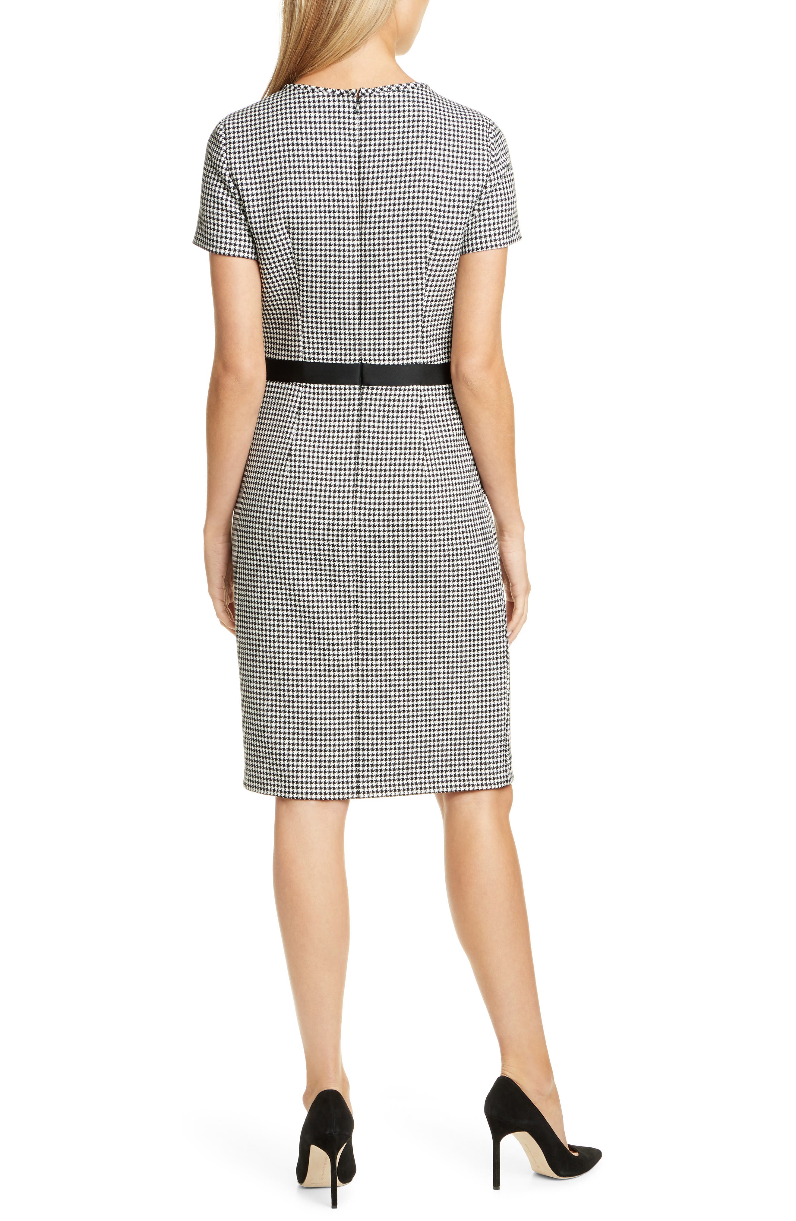 Kadia Houndstooth Sheath Dress - image 2