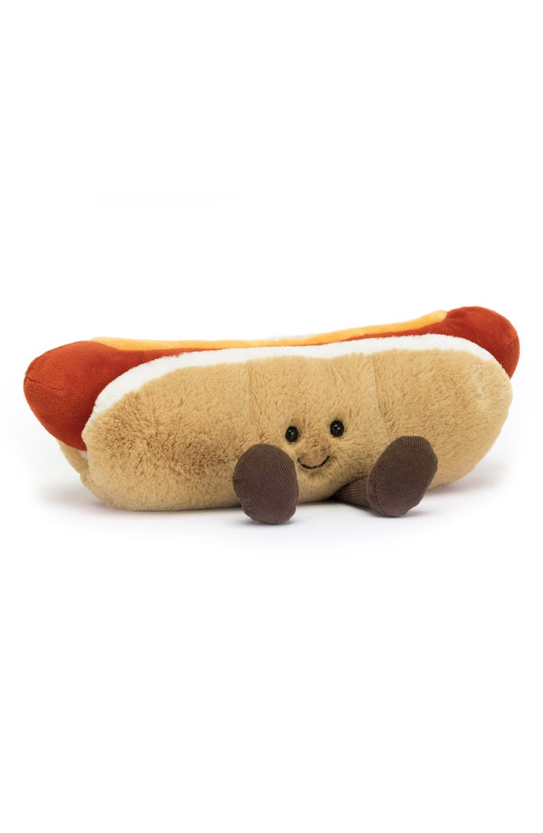 Jellycat Amusable Hot Dog Plush Toy, Main, color, Multi