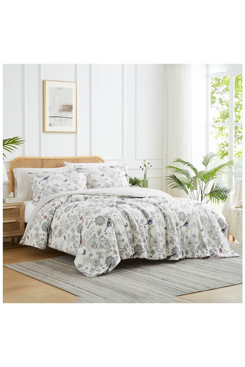Bayberry Reversible Duvet & Sham Set, Alternate, color, BEIGE