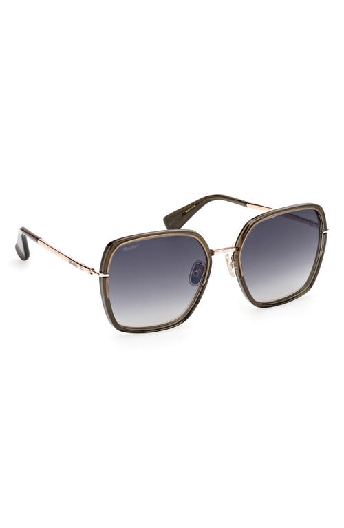 Max Mara 57mm Square Sunglasses In Multi