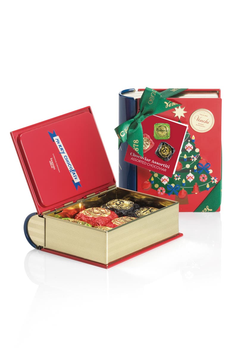 Venchi Chocoviar Chocolates Mini Book Tin, Alternate, color, 