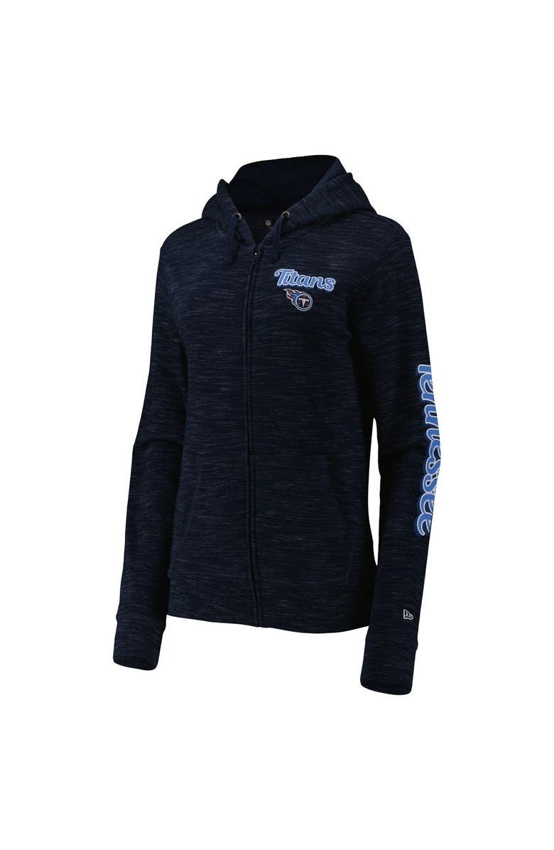 New Era Women's New Era Navy Tennessee Titans Reverse Full-Zip Hoodie, Alternate, color, Navy