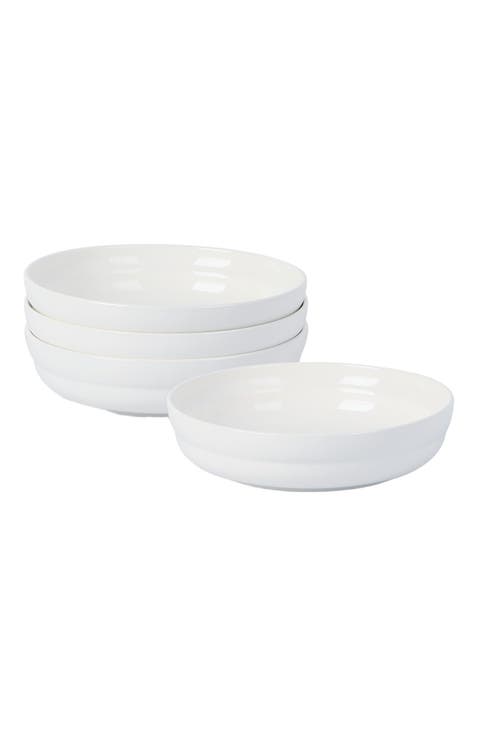 Virtuo Porcelain 4-Piece Pasta Bowl Set