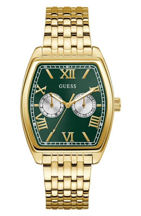 Multifunction Tonneau Bracelet Watch, 38mm