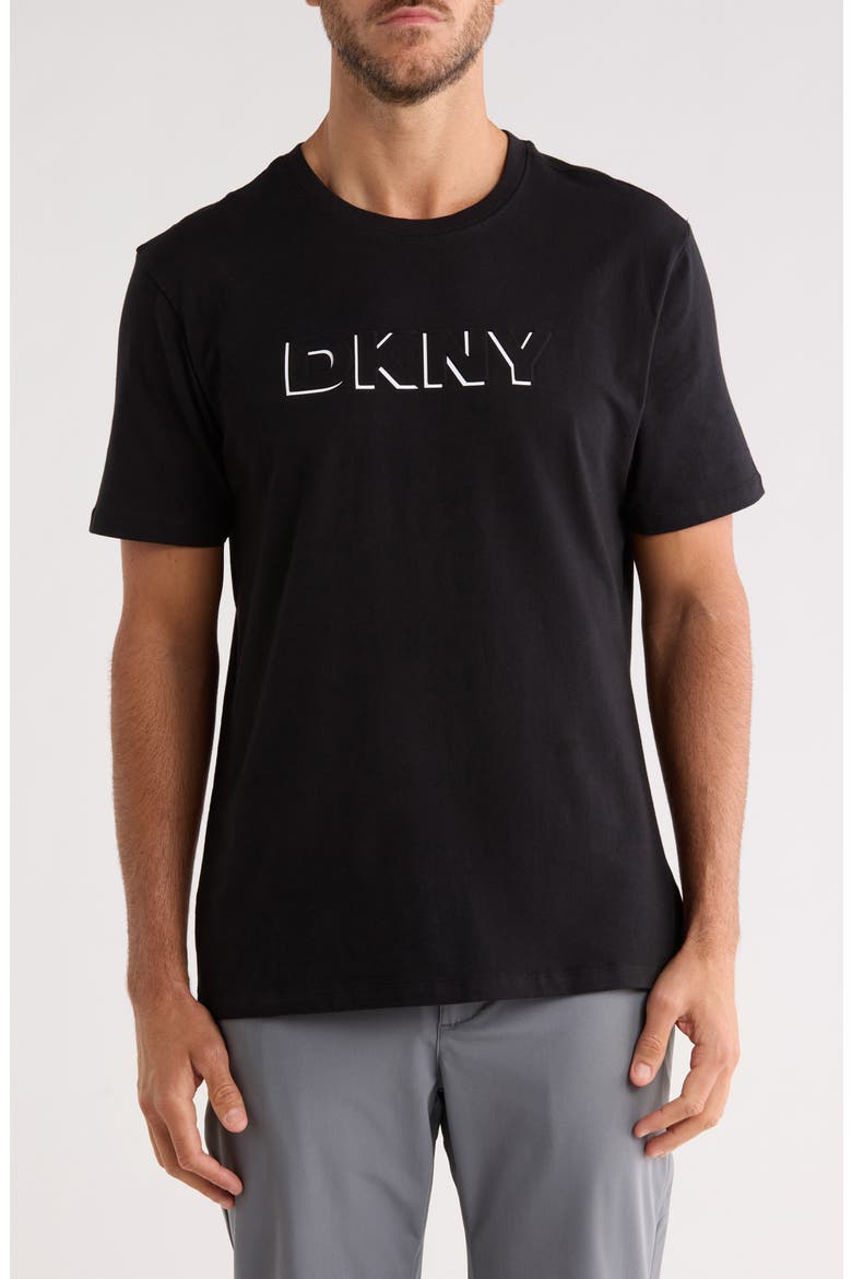 Shadow Embossed Graphic T-Shirt, Main, color, BLACK