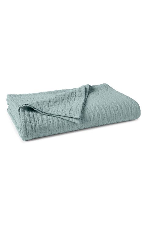 Pescadero Organic Cotton Matelassé Blanket