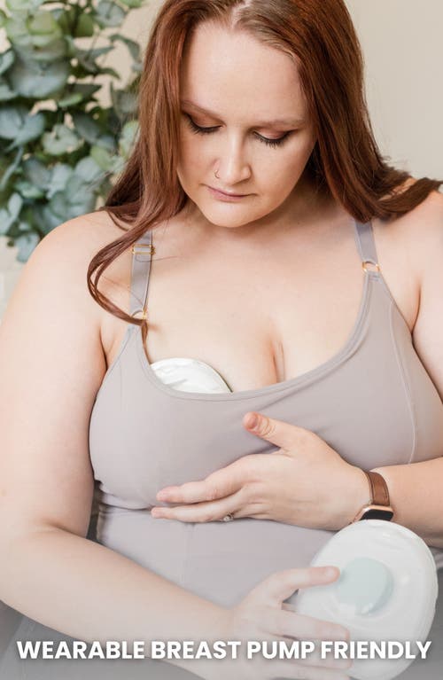 Davin & Adley Busty Size Amelia Maternity, Nursing And Pumping Tank Top In Pink