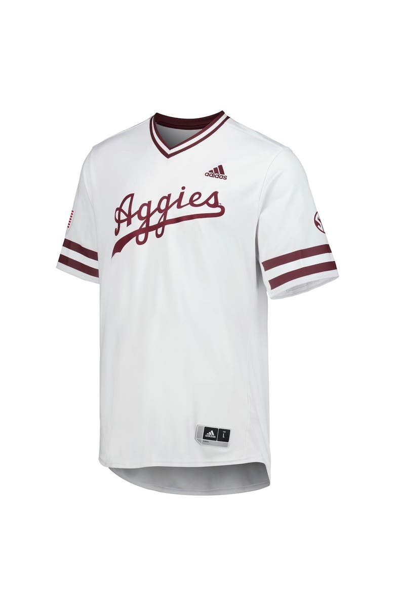 adidas Men's adidas White Texas A&M Aggies Replica Baseball Jersey, Alternate, color,