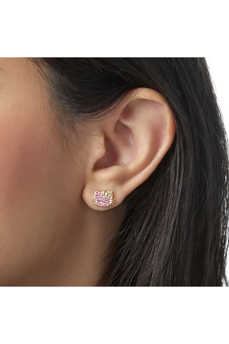 Crystal Studs, Alternate, color, Gold, Rose gold
