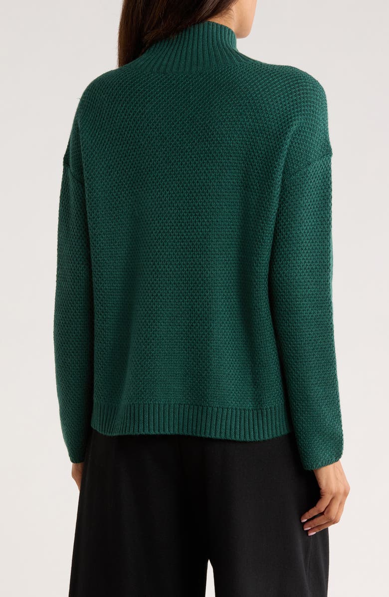 Eileen Fisher Wool Turtleneck Sweater, Alternate, color, Spruce Mist
