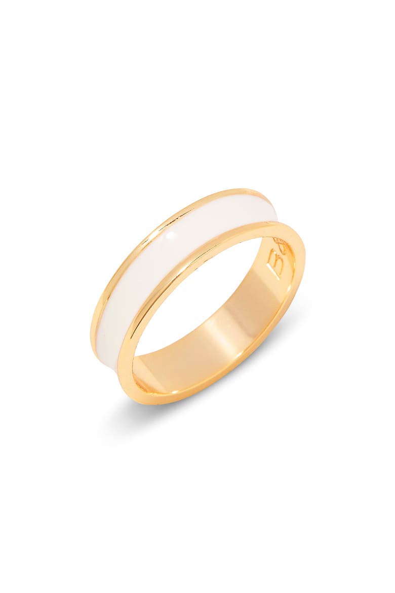 Madison Enamel Ring, Main, color, GOLD/CREAM