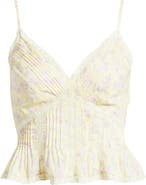 LoveShackFancy Elsette Lace & Ruffle Camisole