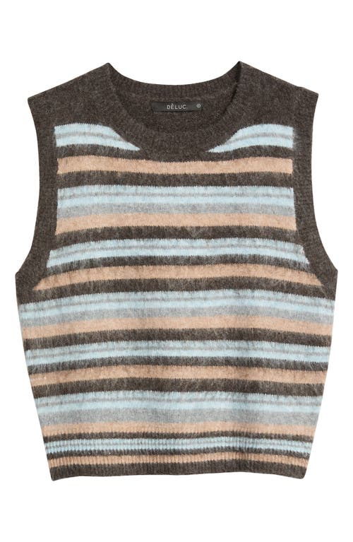 Deluc Bastille Stripe Sweater Vest In Multi