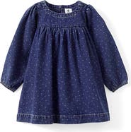Cotton On Kids Kid's Long Sleeve Denim Yoke Dress
