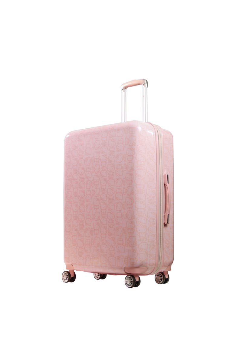 Hello Kitty Pose All Over Print 29" Hard-Sided Luggage, Main, color, Pink