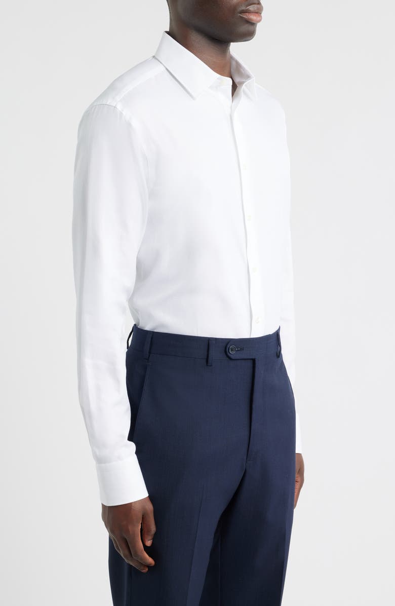 Canali Regular Fit Dress Shirt, Alternate, color, White