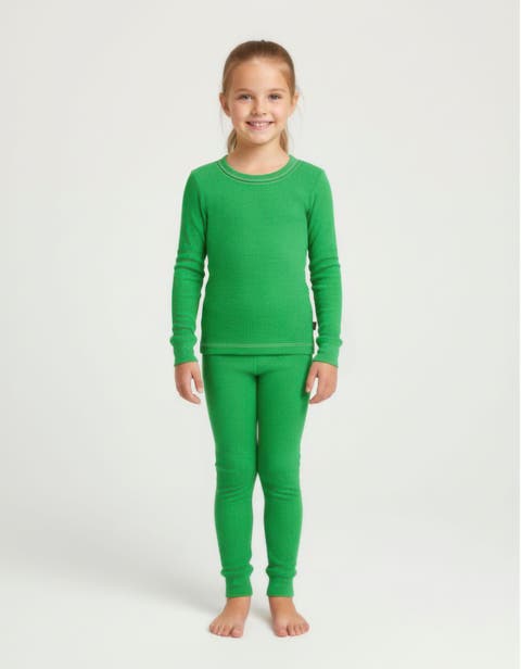 Girls Soft & Cozy Thermal Long Johns 2-Piece Set (Toddler/Kids)