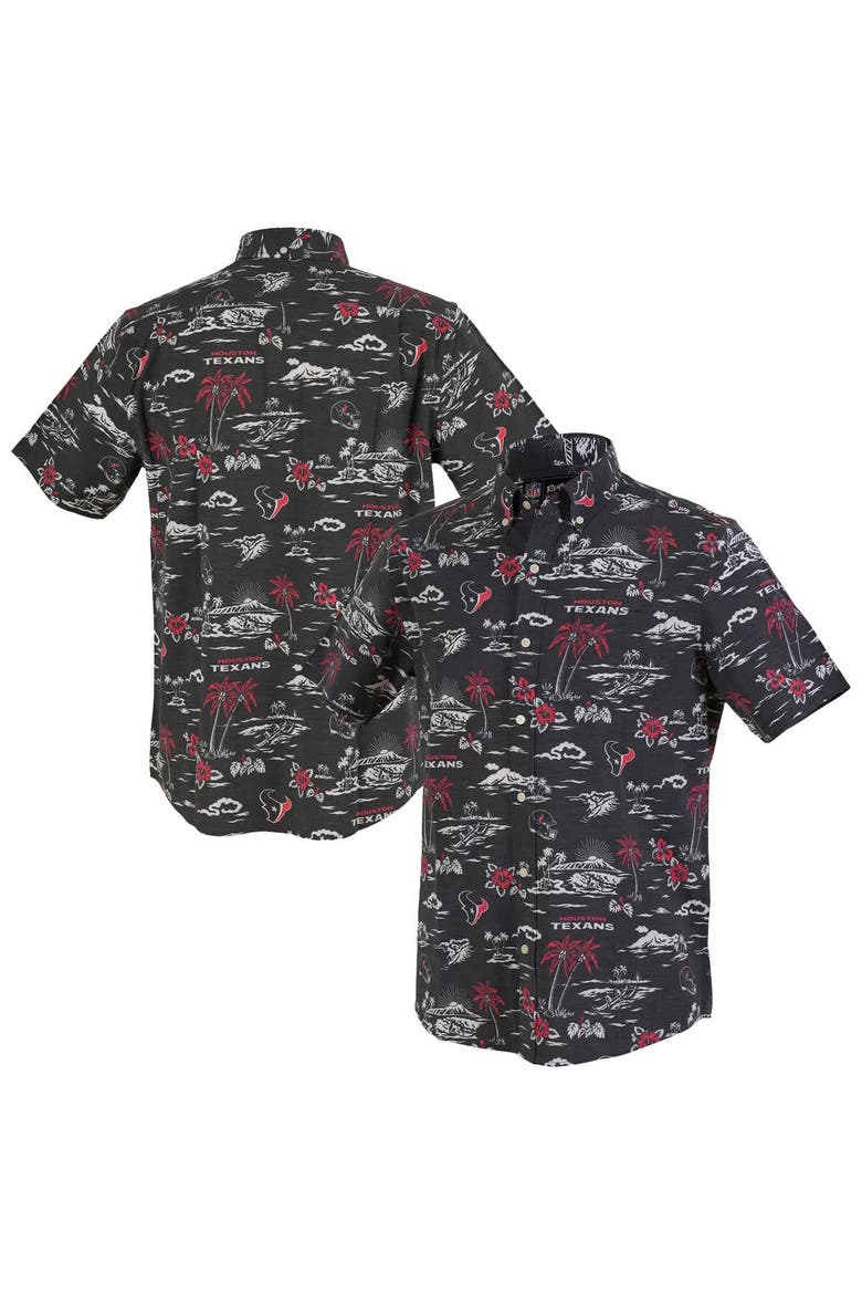 Men's Reyn Spooner Navy Houston Texans Kekai Performance Button-Down Shirt, Alternate, color, Navy