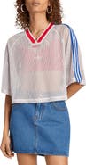 adidas Originals Mesh Crop Jersey Top