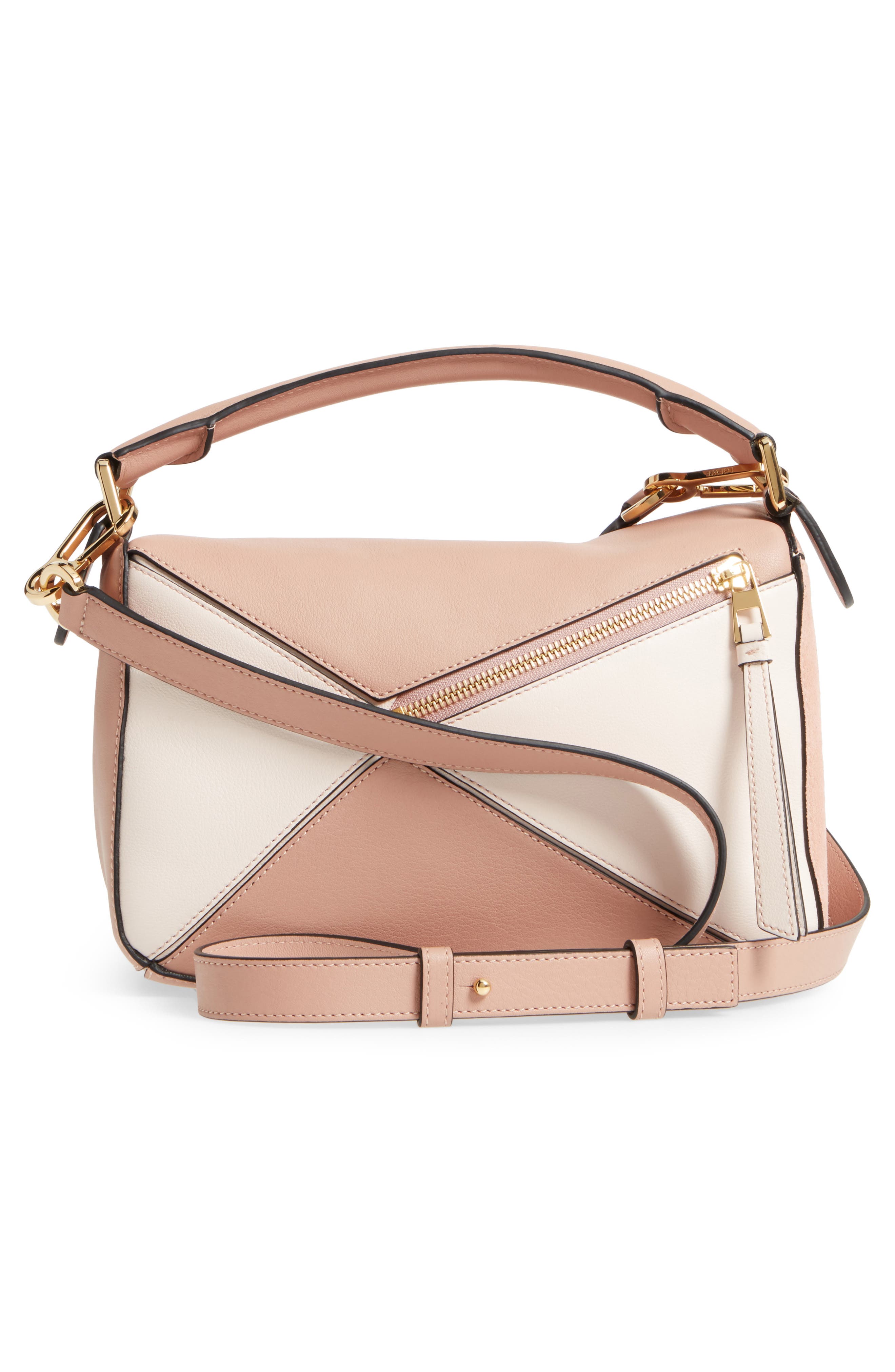 Loewe Puzzle Small Bicolor Leather Bag, Alternate, color, 