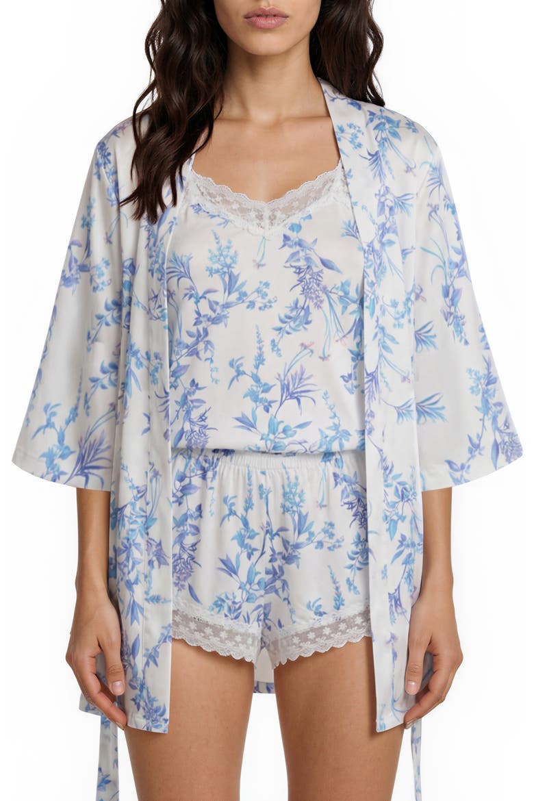 Willa Short Pajamas & Robe Travel Set, Main, color, IVORY